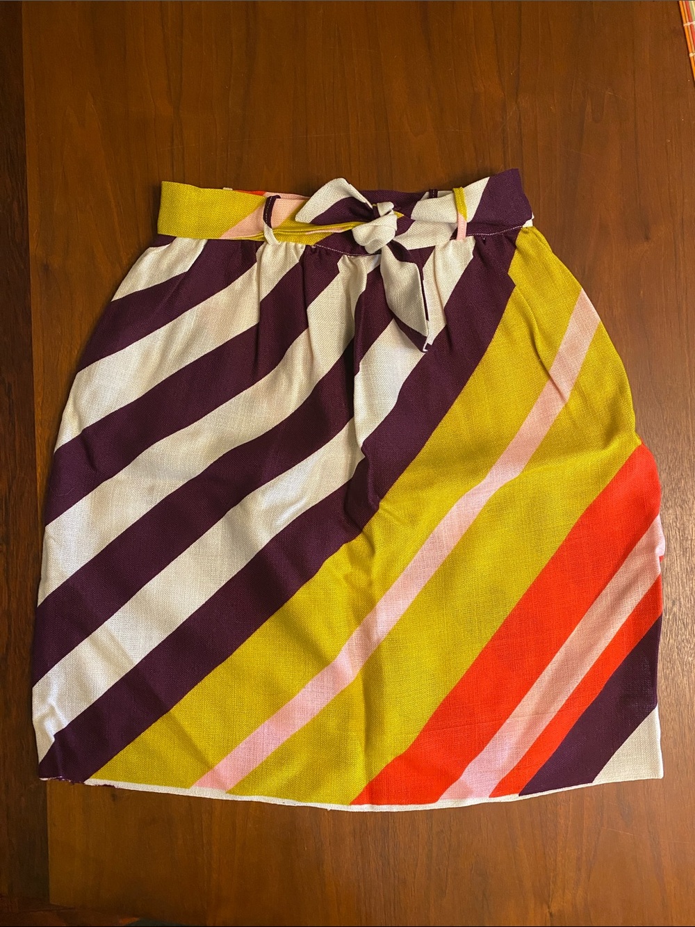 Vintage Stripe Murr’s of California Skirt with Belt